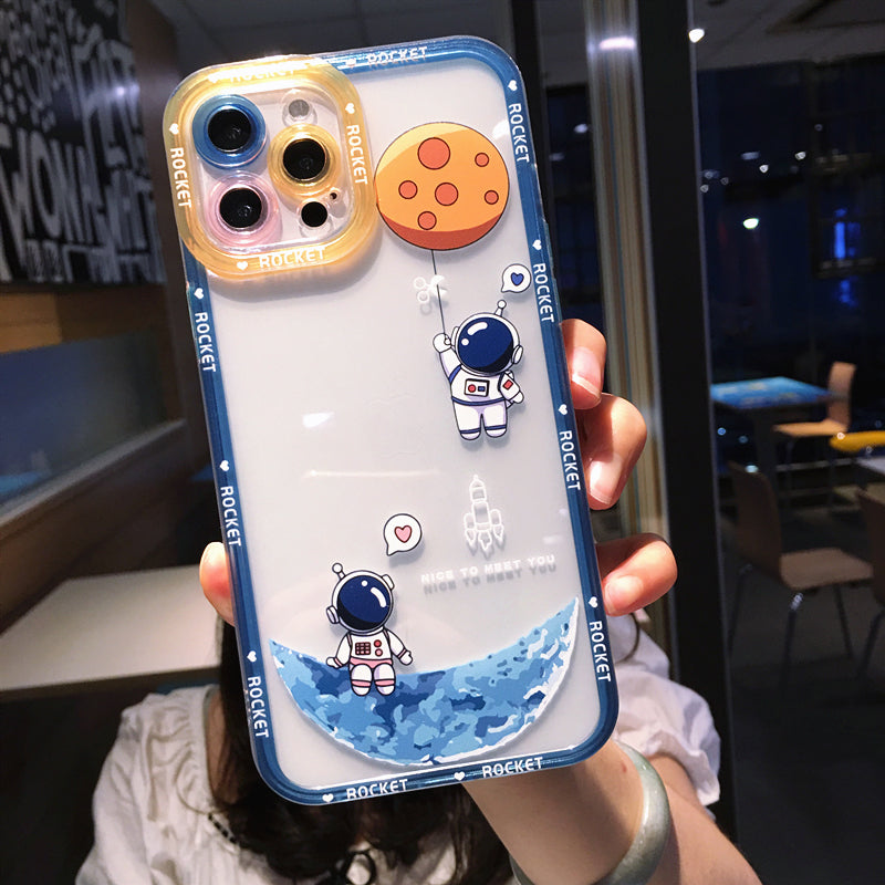 Astronaut Planet Phone Case For iPhone